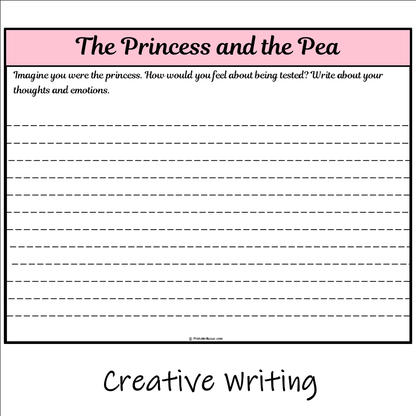 The Princess and the Pea | Main Idea and Supporting Details Reading Passage and Questions