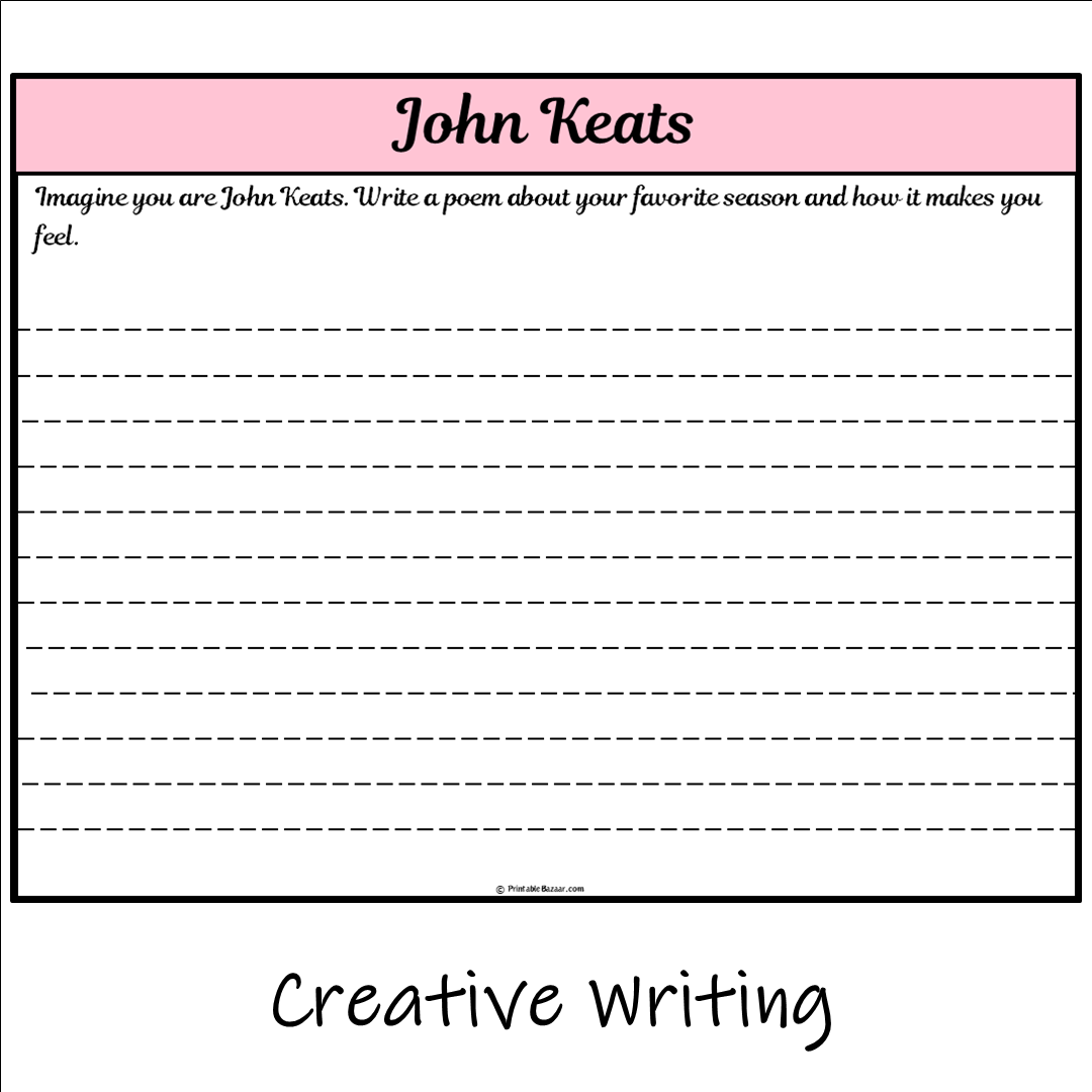 John Keats | Main Idea and Supporting Details Reading Passage and Questions