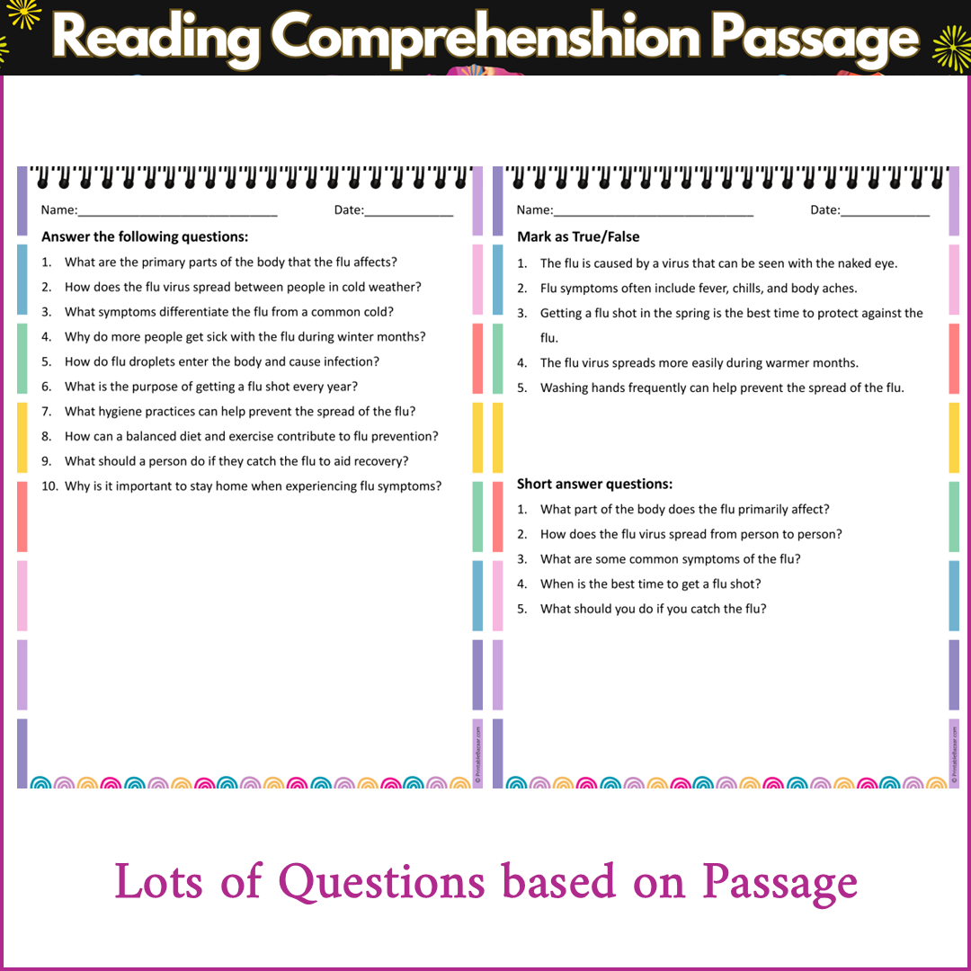 The Flu | Reading Comprehension Passage and Questions