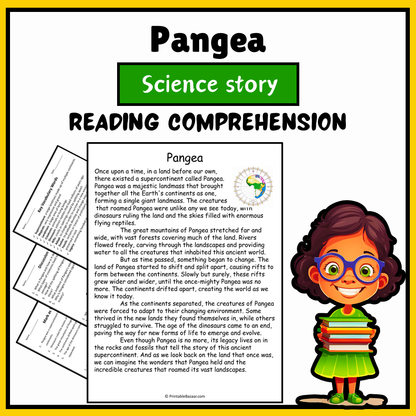 Pangea | Science Story Reading Comprehension Activity