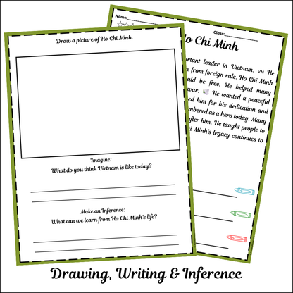 Ho Chi Minh | Short Reading Comprehension Creative Worksheet