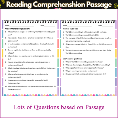 World Environment Day | Reading Comprehension Passage and Questions