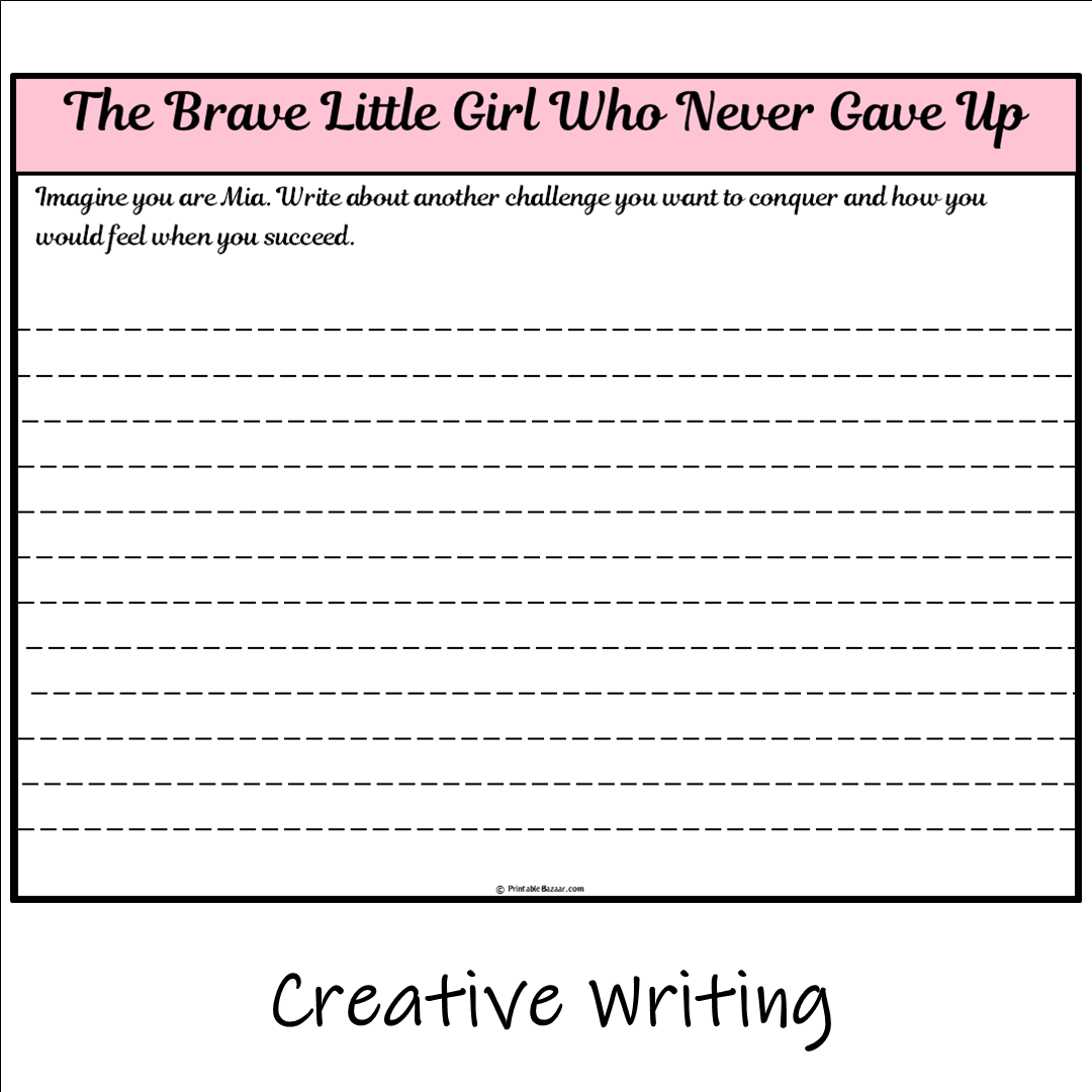 The Brave Little Girl Who Never Gave Up | Main Idea and Supporting Details Reading Passage and Questions