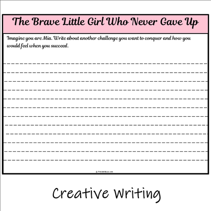 The Brave Little Girl Who Never Gave Up | Main Idea and Supporting Details Reading Passage and Questions