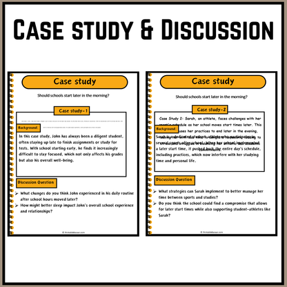 Should schools start later in the morning? | Debate Case Study Worksheet