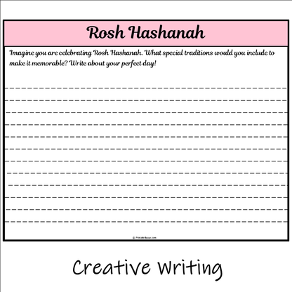 Rosh Hashanah | Main Idea and Supporting Details Reading Passage and Questions