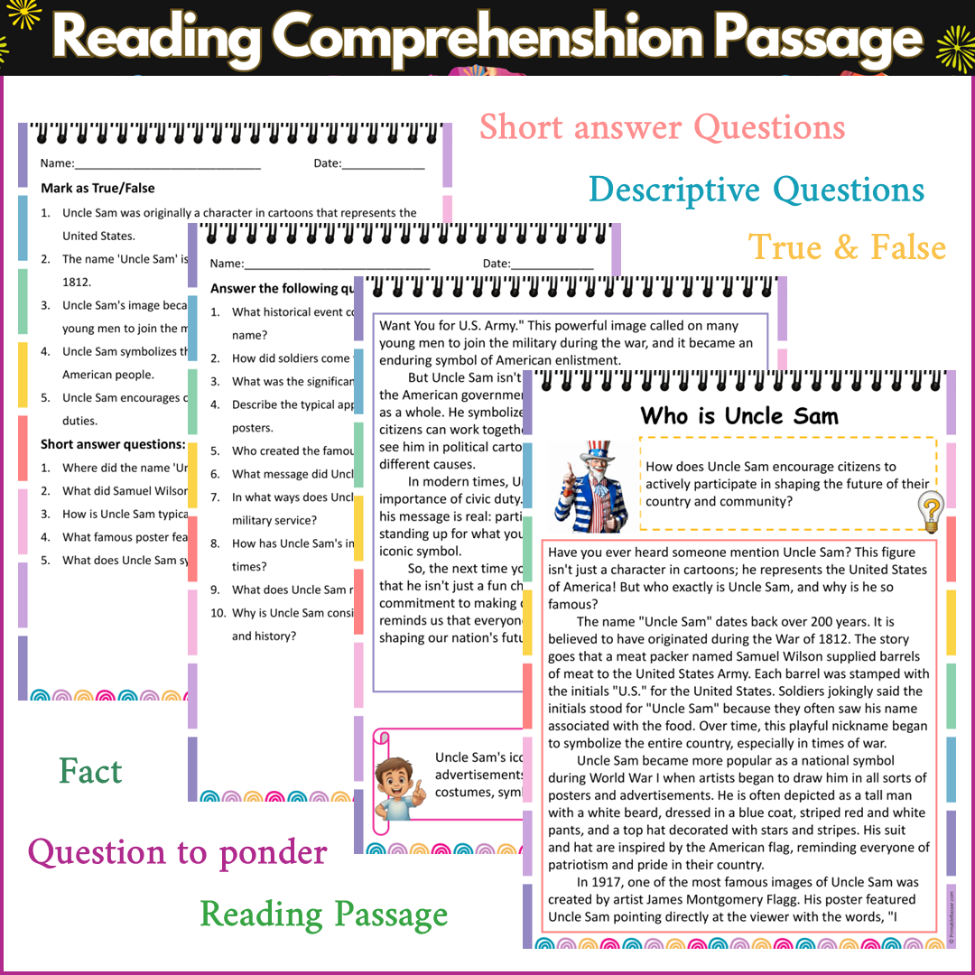 Who is Uncle Sam | Reading Comprehension Passage and Questions