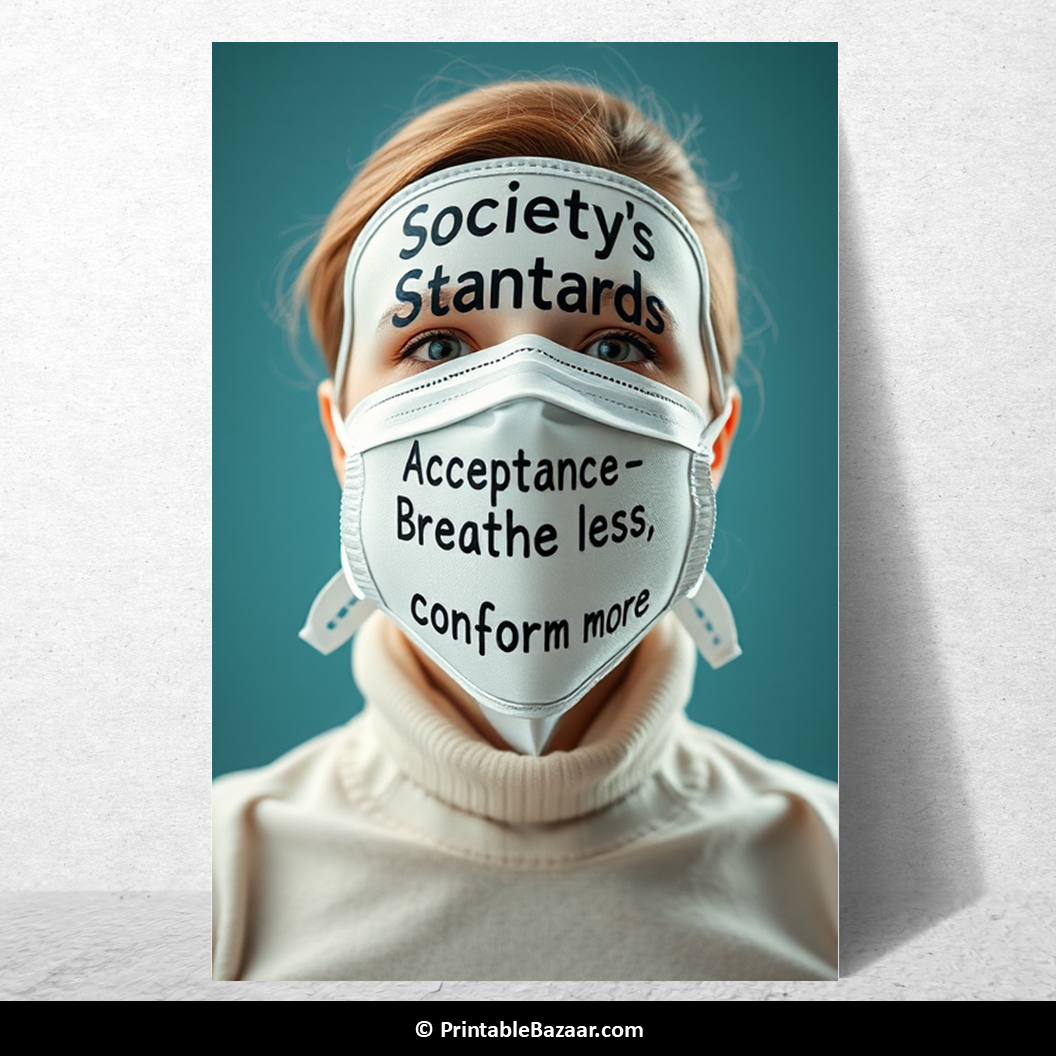 Breathe less conform more.. society's expectation Poster