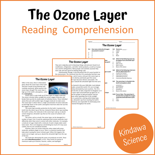 The Ozone Layer Reading Comprehension Passage and Questions | Printable PDF